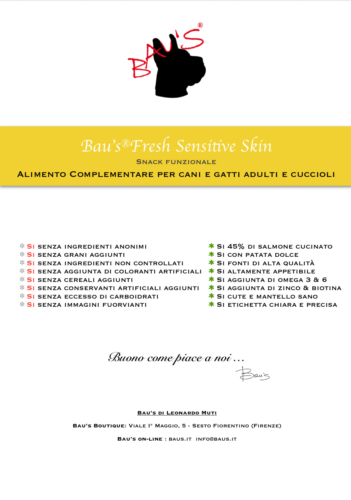 Baus Fresh Snack Sensitive Skin Salmone