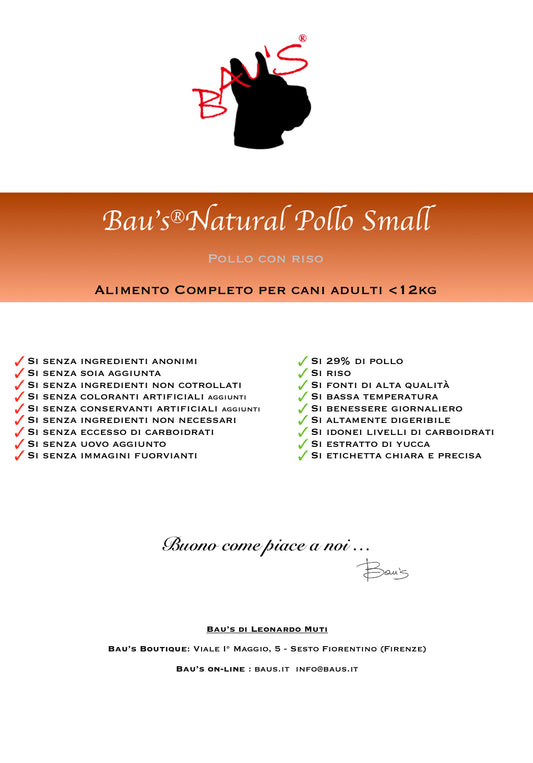 Baus Natural Small Pollo