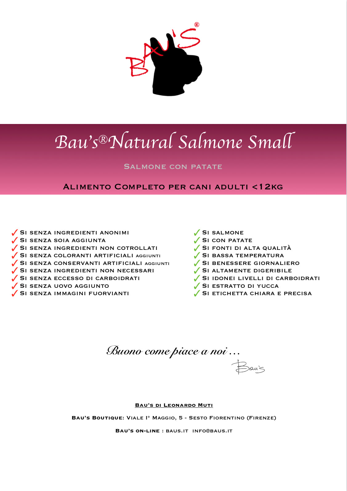 Baus Natural Small Salmone