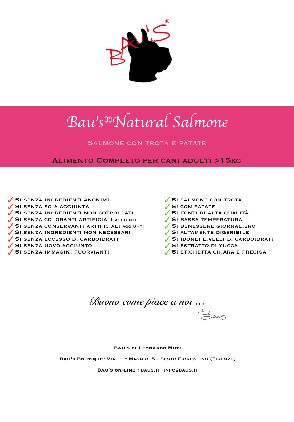 Baus Natural Salmone e Trota