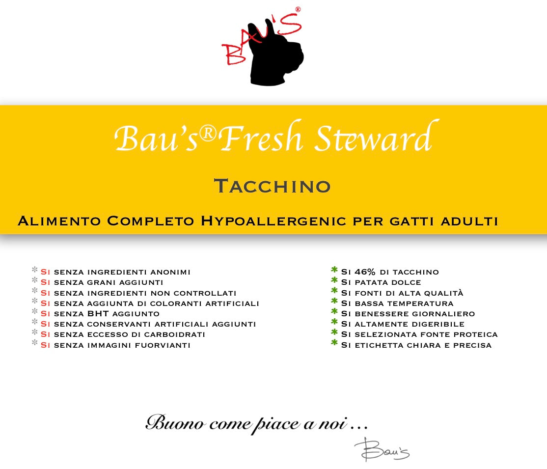 Baus Gatto Fresh Steward Tacchino