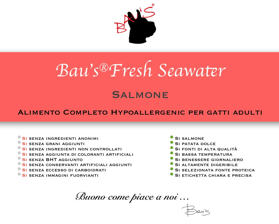 Baus Gatto Fresh Seawater Salmone