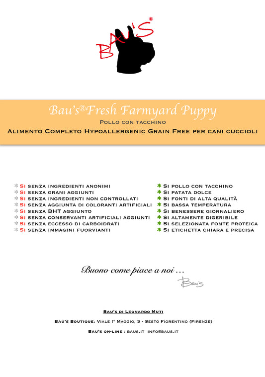 Baus Fresh Puppy Farmyard Pollo