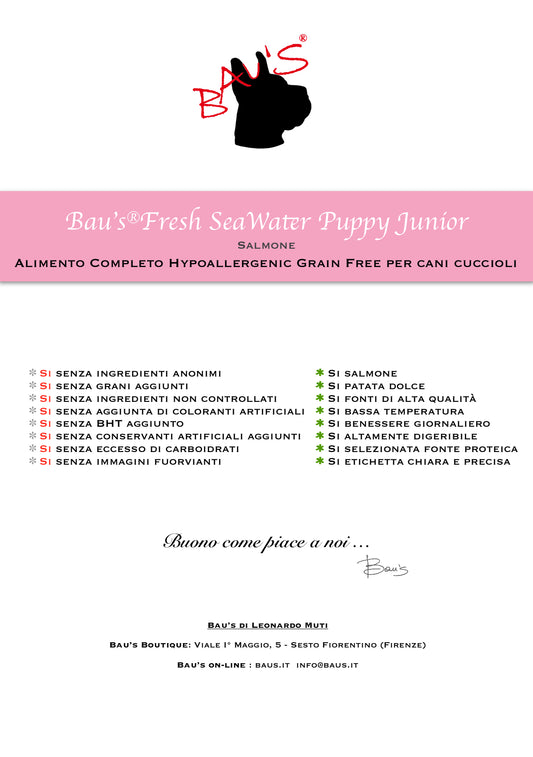 Baus Fresh Puppy Junior Seawater Salmone