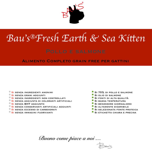 Baus Gatto Fresh Kitten Earth & Sea Pollo e Salmone