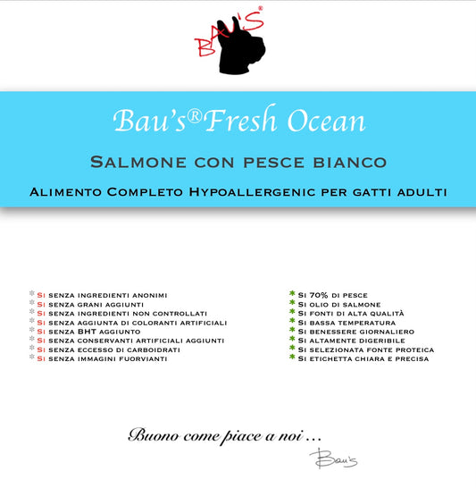 Baus Gatto Fresh Ocean Salmone Pesce Bianco