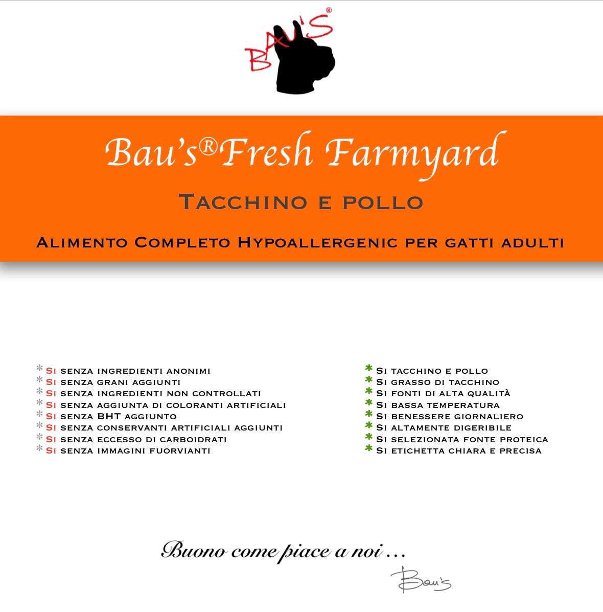 Baus Gatto Fresh Farmyard Pollo e Tacchino