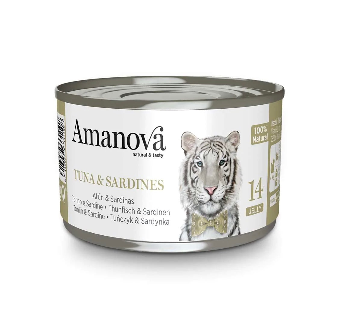 Amanova Umido Gatto Lattina 85 grammi Filetti  in JELLY