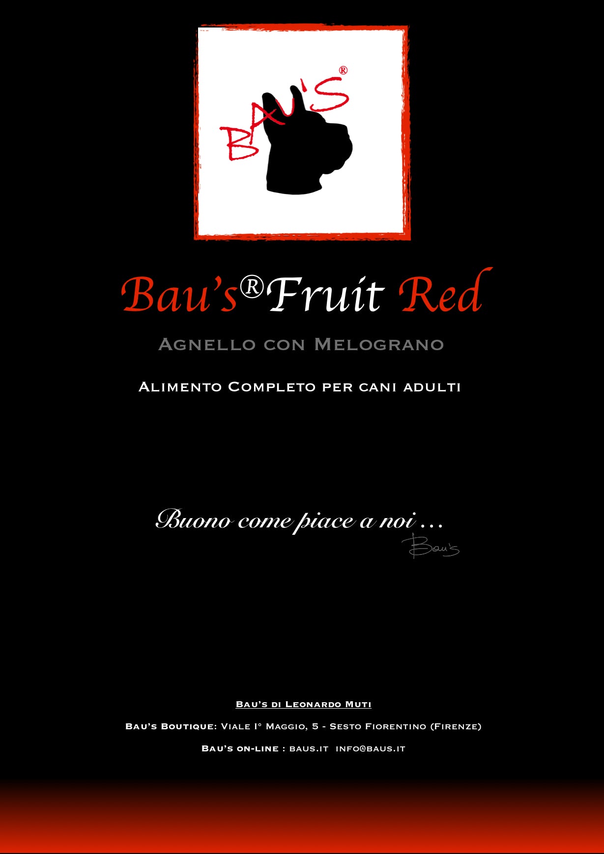 Baus Fruit Red Agnello e Melograno