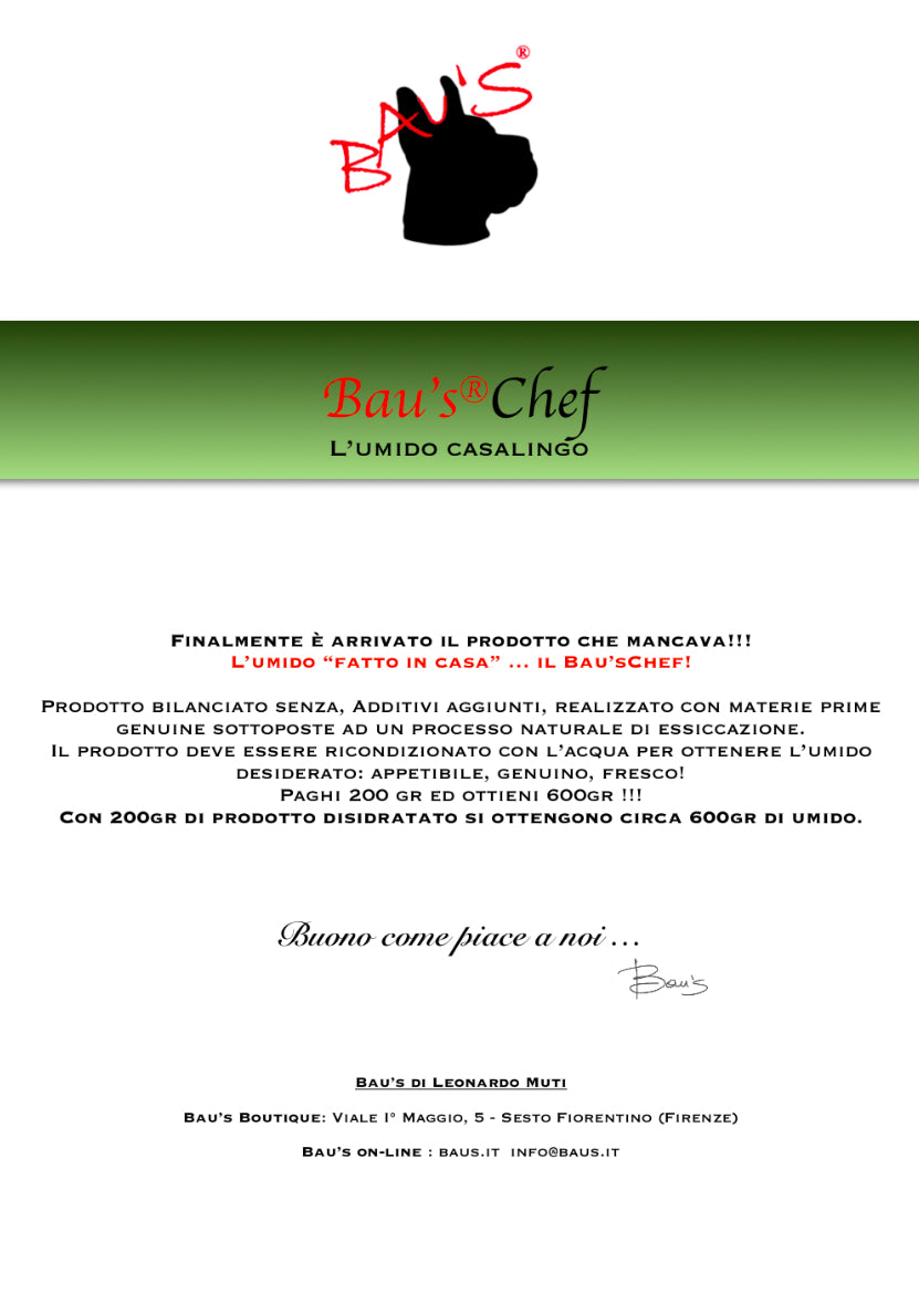 Baus Chef Agnello Cane Gatto