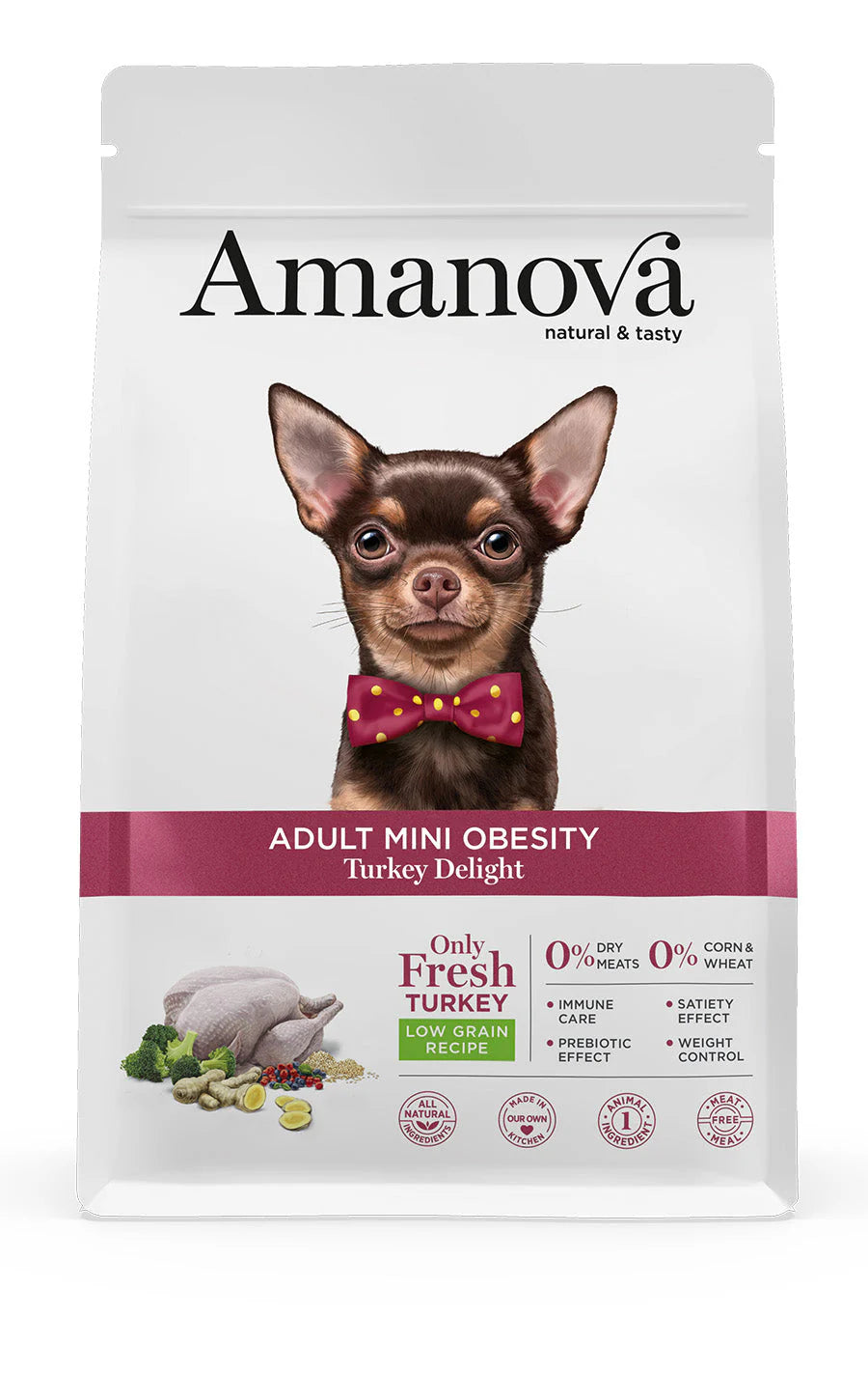 Amanova Cane Adult Tacchino Obesity Mini