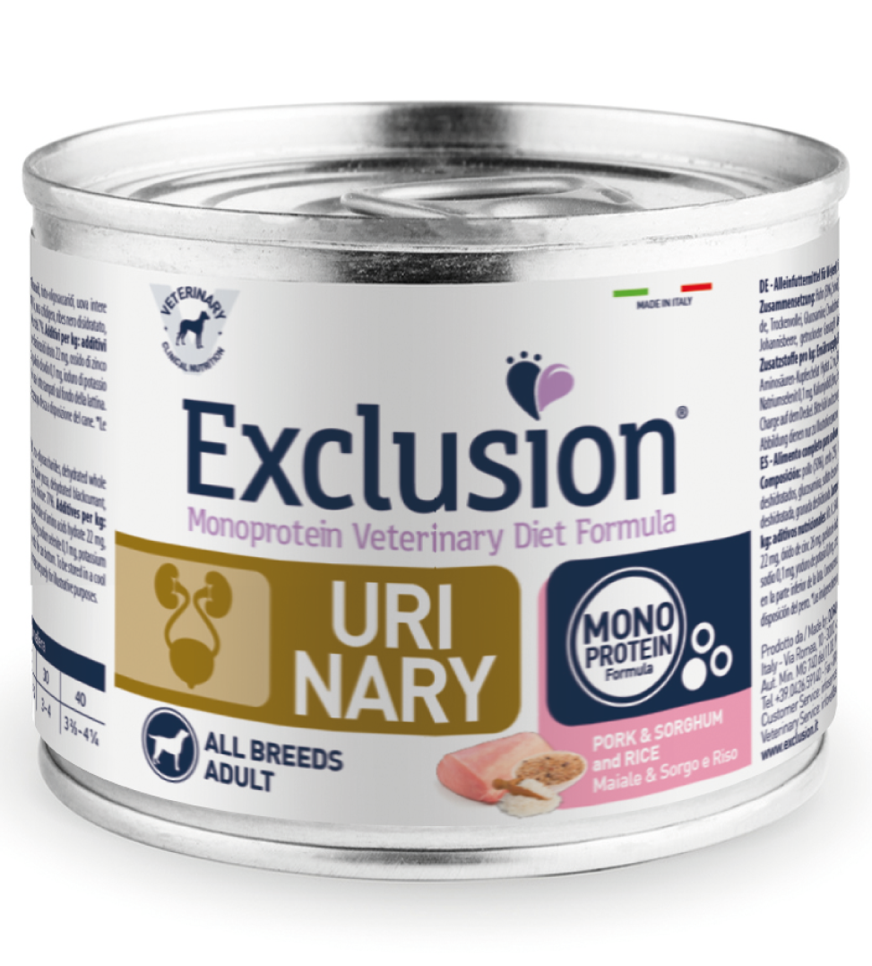 Exclusion Urinary Maiale umido in lattina