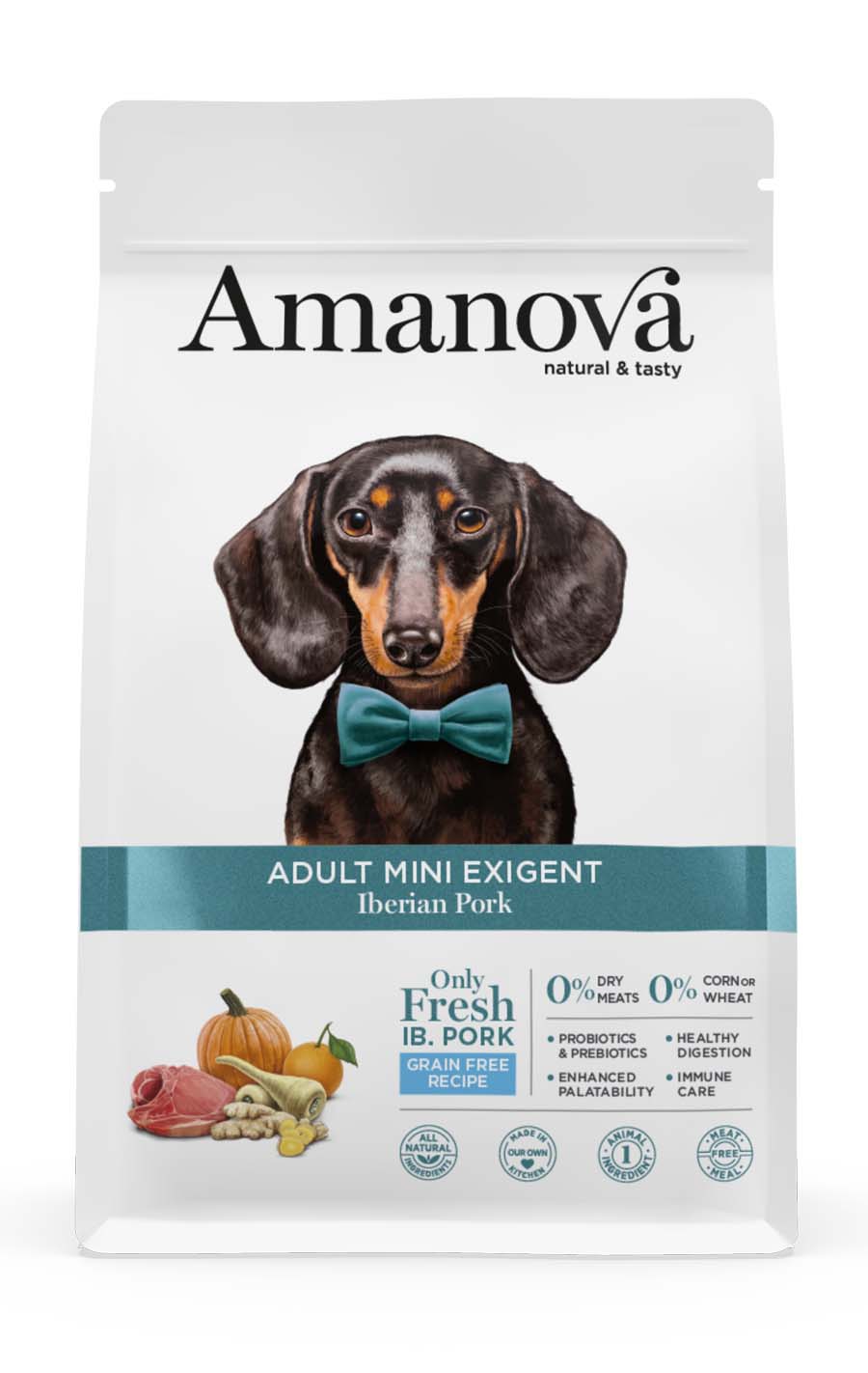 Amanova Cane Adult Maiale Exigent Mini