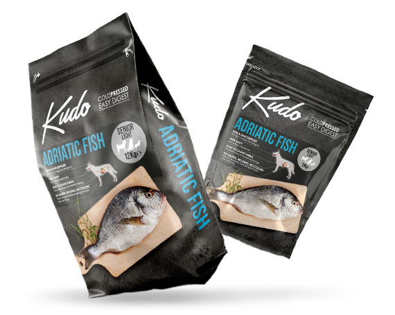 Kudo Cane Adult Adriatic Fish medio & maxi Light Senior