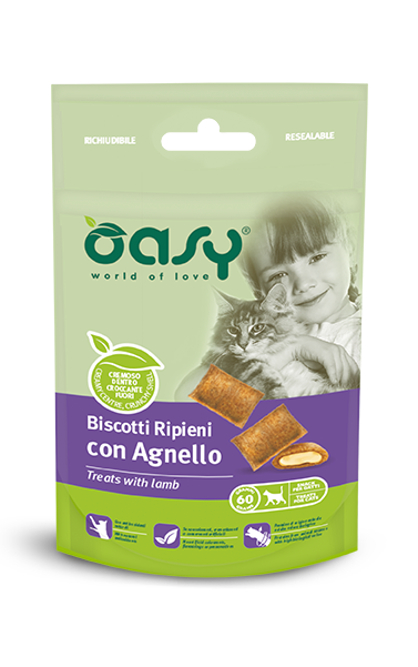 Oasy Biscotti Ripieni Gatto