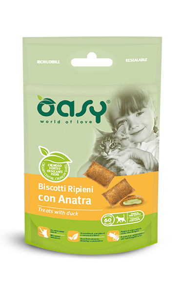 Oasy Biscotti Ripieni Gatto