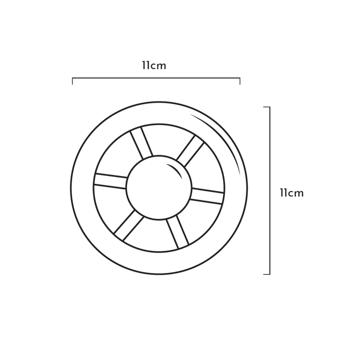 Rub for Baus Gioco Wheel Fresbee aperto