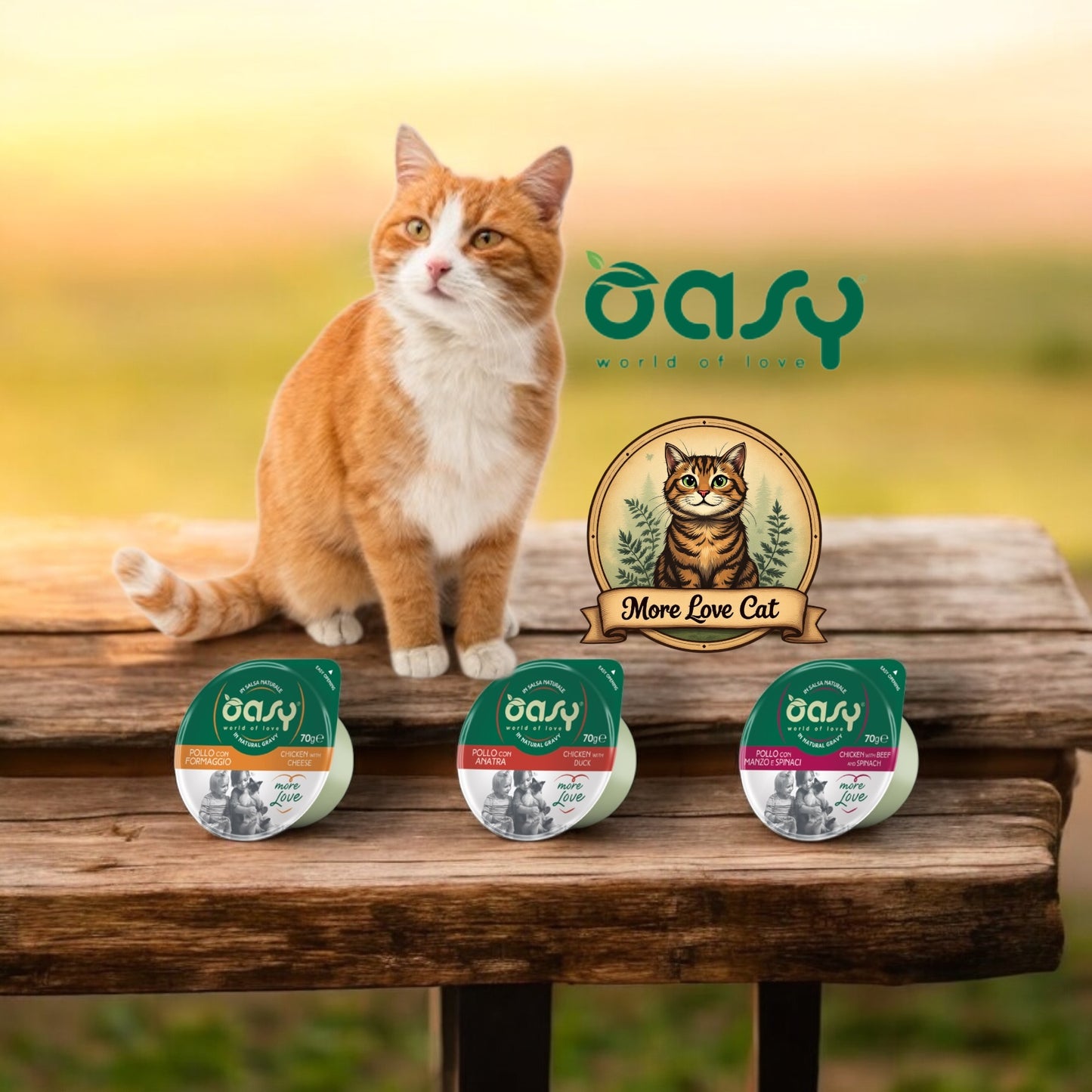 Oasy More Love Gatto CUP al naturale