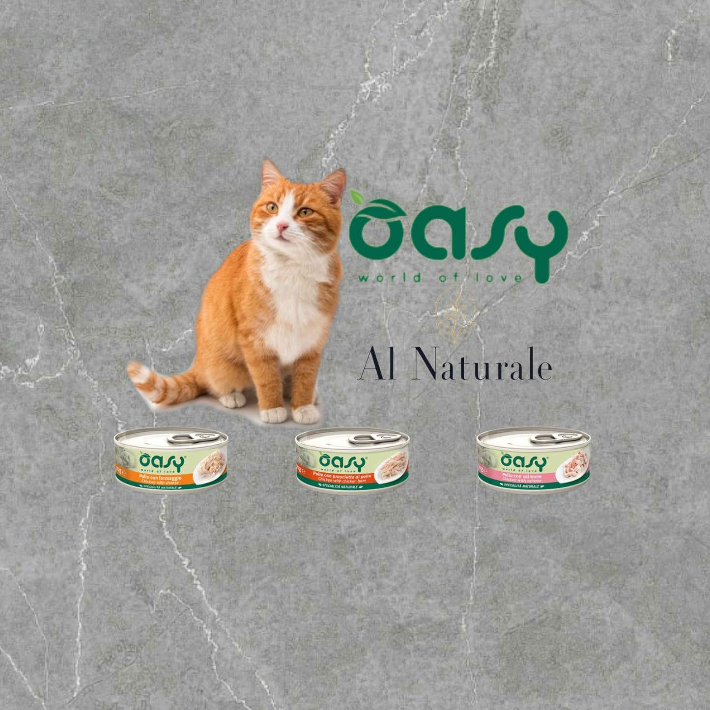 Oasy Specialità al Naturale Gatto Lattina