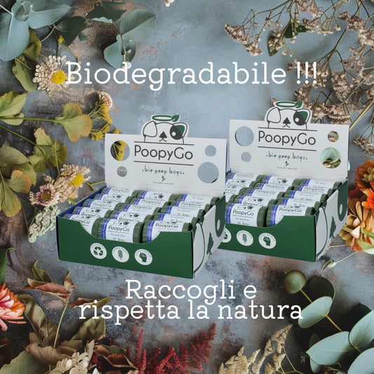 PoopyGo Sacchetti Biodegradabili per deiezioni